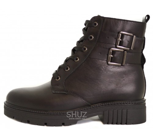 Atomio Lardini A9-804.01 Black Leather Ботинки женские Atomio Lardini A9-804.01 Black Leather